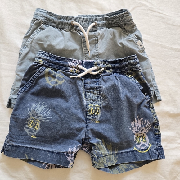 Quiksilver Kids Fun Blue and Gray Pinapple Shorts Set - Picture 1 of 6